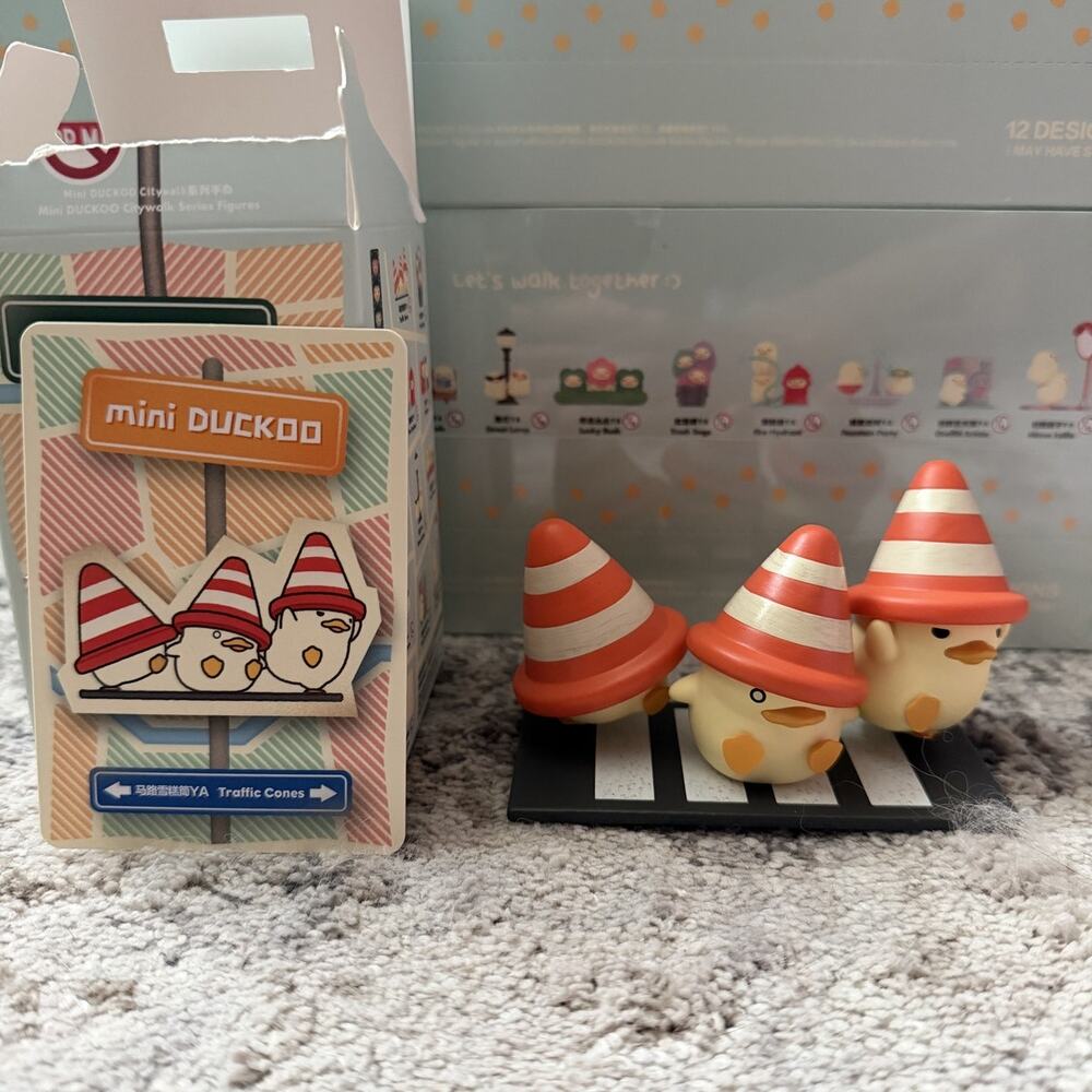 POP MART mini DUCKOO Citywalk Series Figures - Traffic Cones